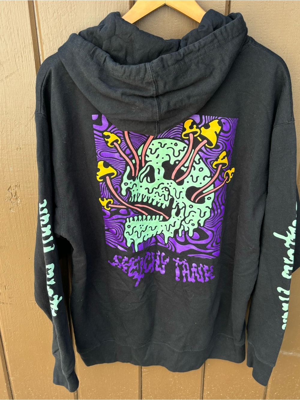 Sketchy Tank Lurking Class Sweatshirt Hoodie Large Black Hoodie